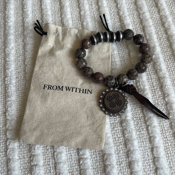 FROM WITHIN Beaded Charm & Tassel Bracelet - Picture 2 of 6